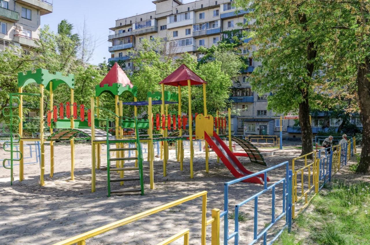 קייב Artal Apartment On Obolonskyi Avenue 16A, 2 Bedroom מראה חיצוני תמונה
